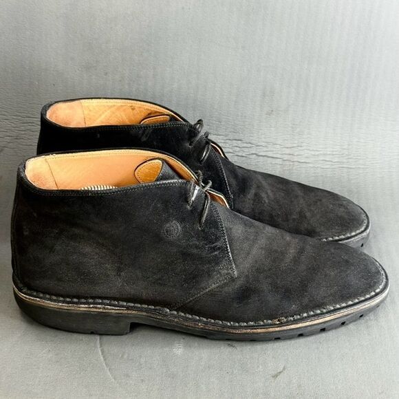 Salvatore Ferragamo black suede chukka boot shoes men’s size 12